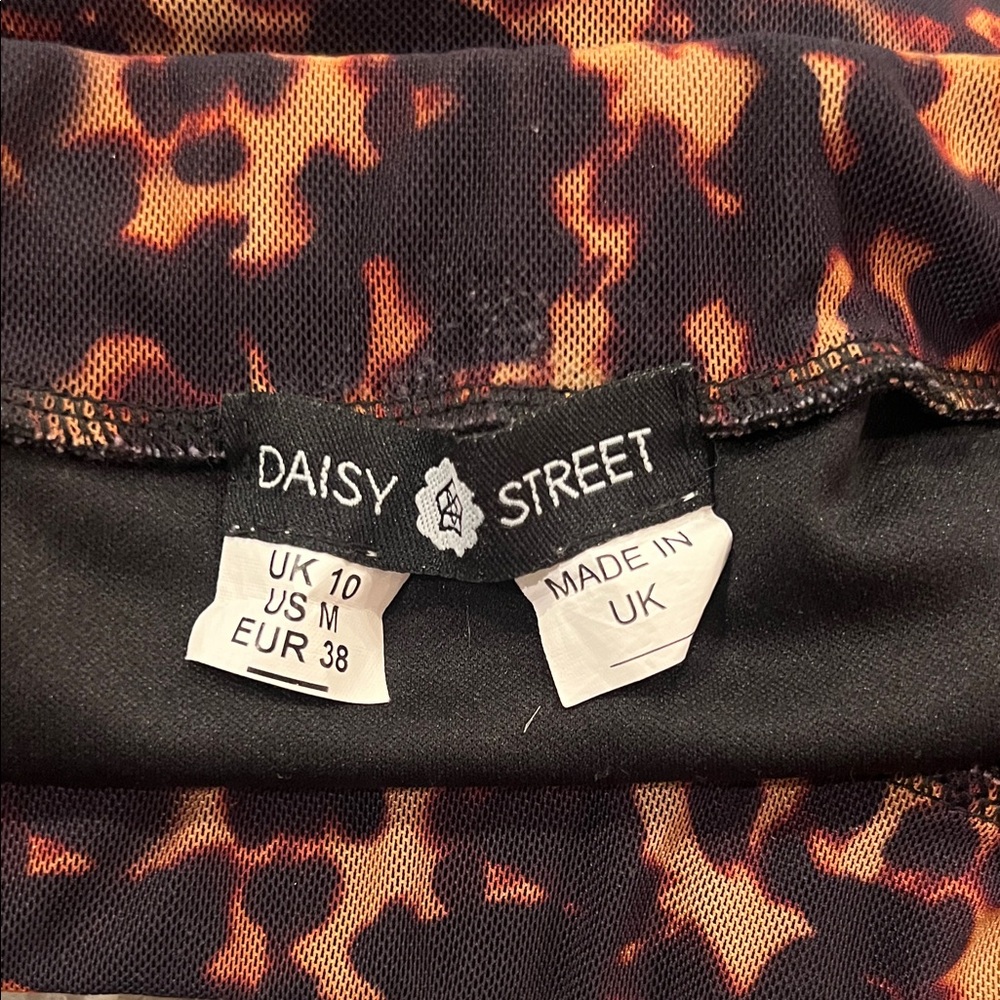 Daisy Street Animal Print Mini Skirt Festival Club Wear - Picture 2 of 5